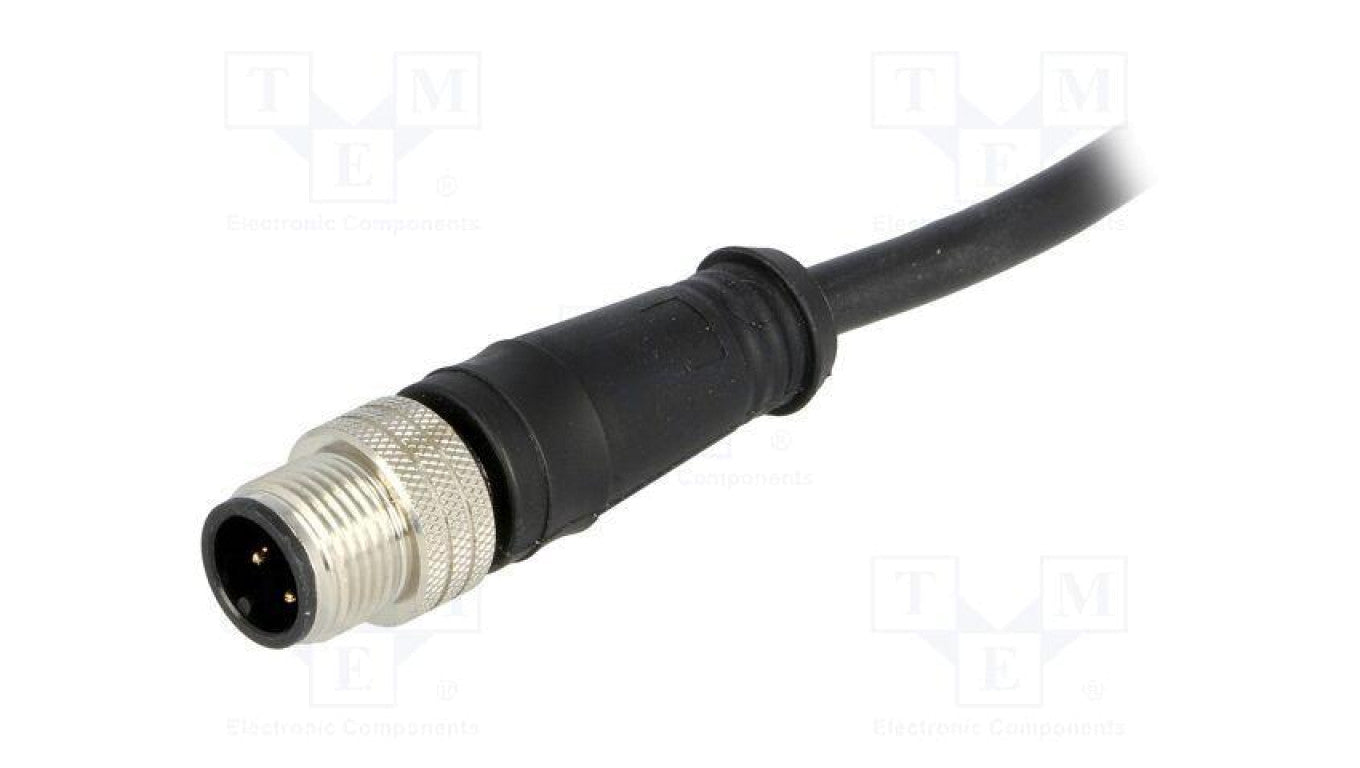 Złącze M12 wtyk męskie Micro-Change PIN 4 proste 4A 250V 120006-0560
