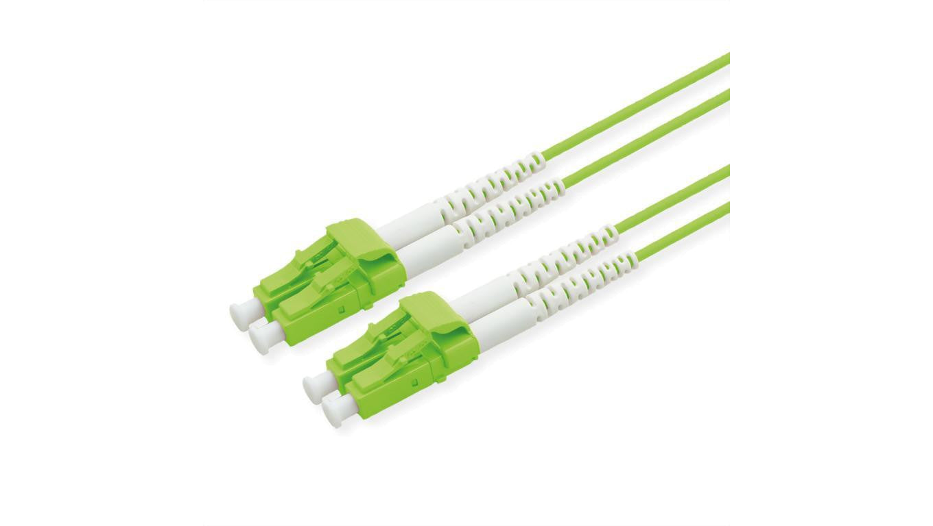 ROLINE kabel światłowodowy 50/125µm OM5, LC/LC, LSOH, złącze niskostratne, zielony, 1 m