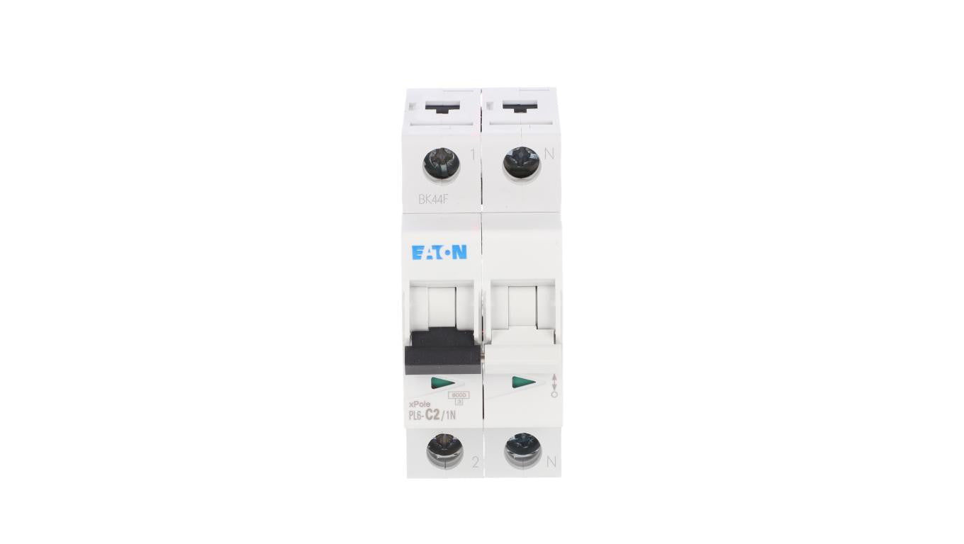 Wyłącznik nadprądowy 1P+N C 2A 6kA AC PL6-C2/1N 106029