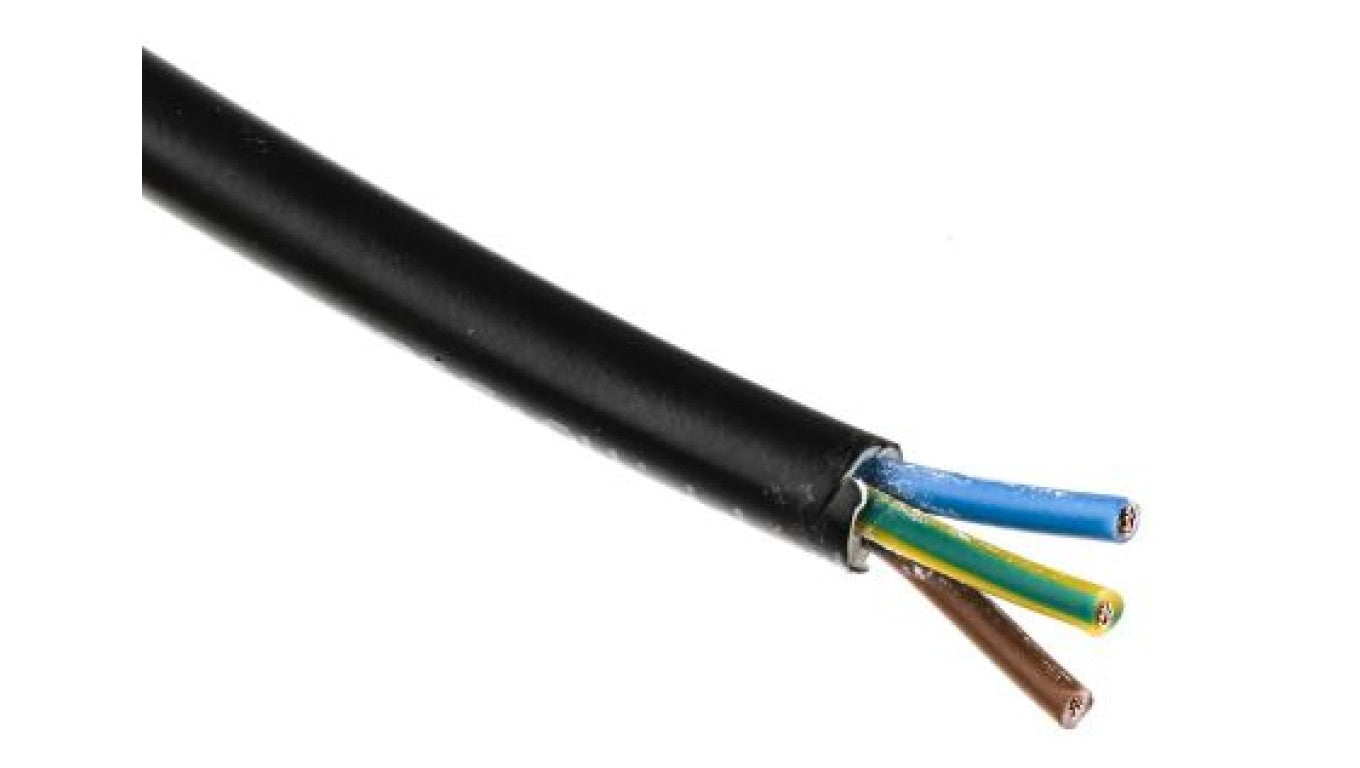 Sieciowy kabel zasilający 3 Core Polichlorek winylu PVC Sheath Czarny 5.39mm od , 300 V, 500 V