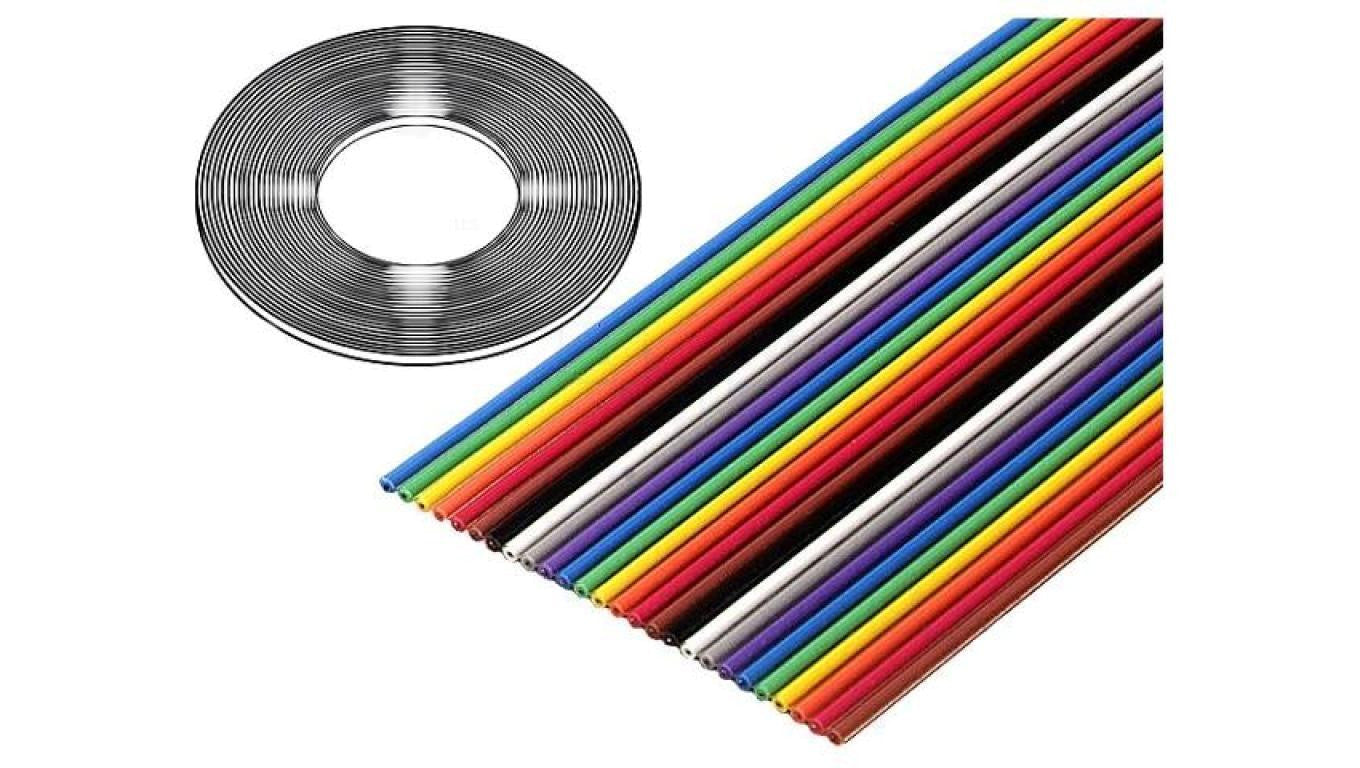 Przewód: wstążkowy 14x28AWG 1,27mm linka Cu nieekranowany PVC 3302/14SF (100FT)