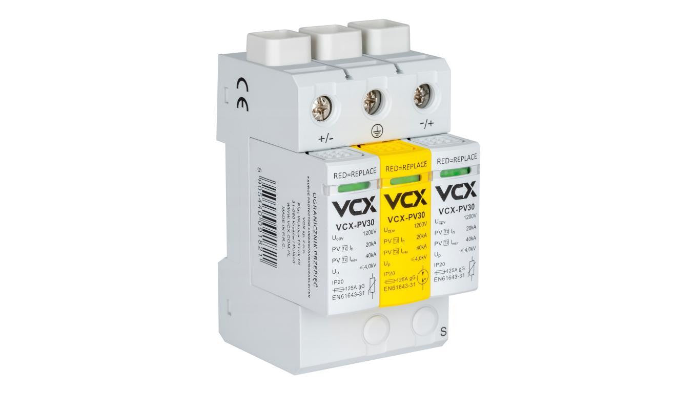 Ogranicznik przepięć T2 C 3P 1200V DC PV30 ochronnik fotowoltaiczny