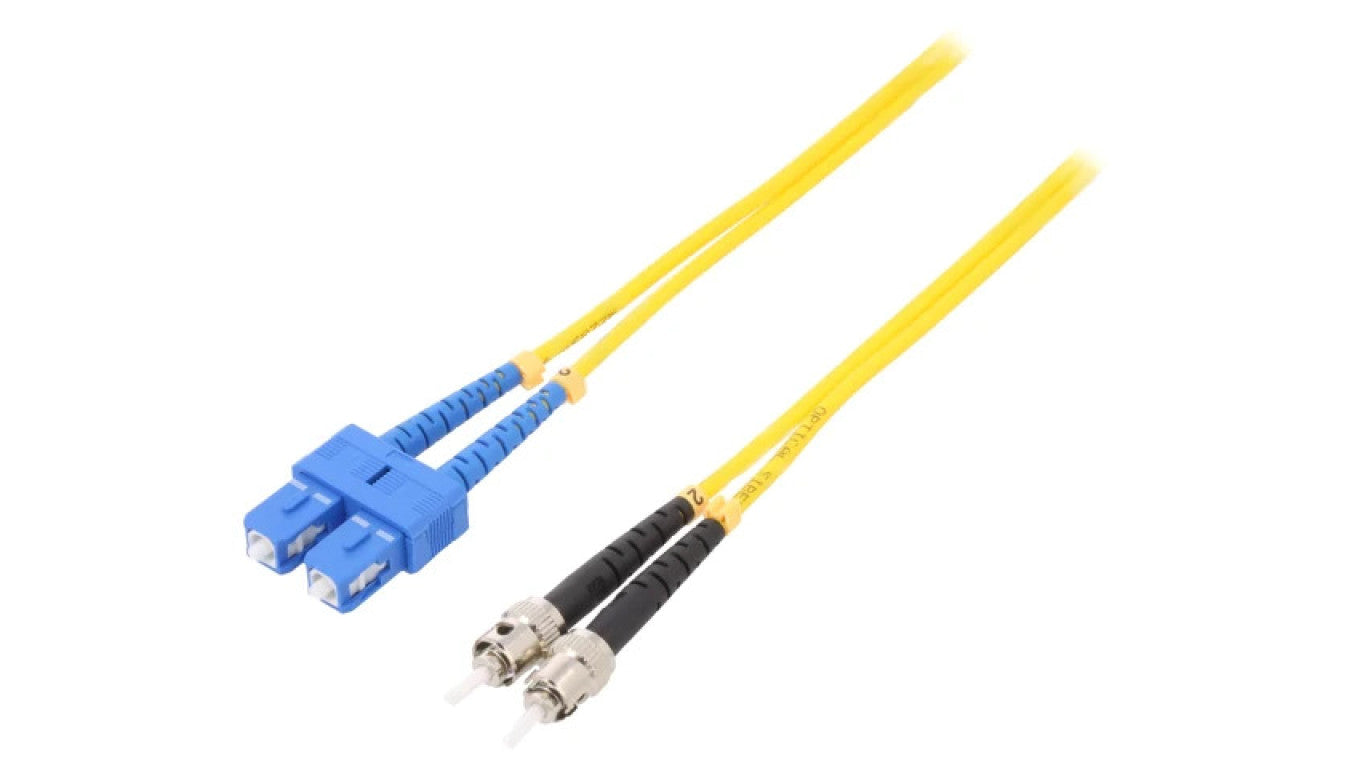 Patch cord światłowodowy SC/UPC,ST/UPC 1m Światłowód: 9/125um 54059