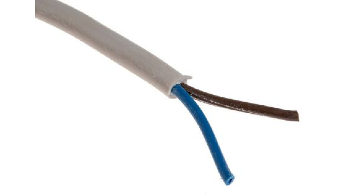 Sieciowy kabel zasilający 2 Core Polichlorek winylu PVC Sheath Biały 6.3mm od , 300 V