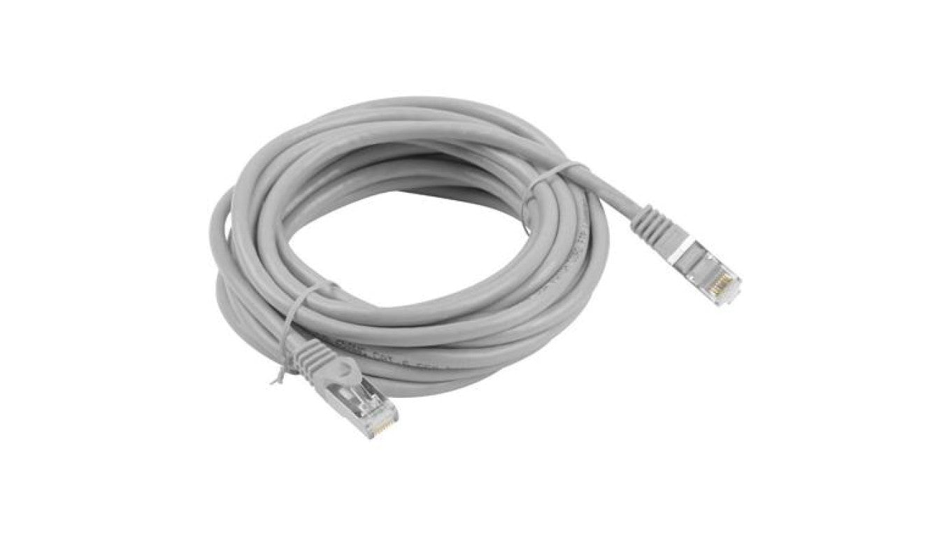 Patchcord FTP kat.6 kabel sieciowy LAN 2x RJ45 linka szary 10m LANBERG