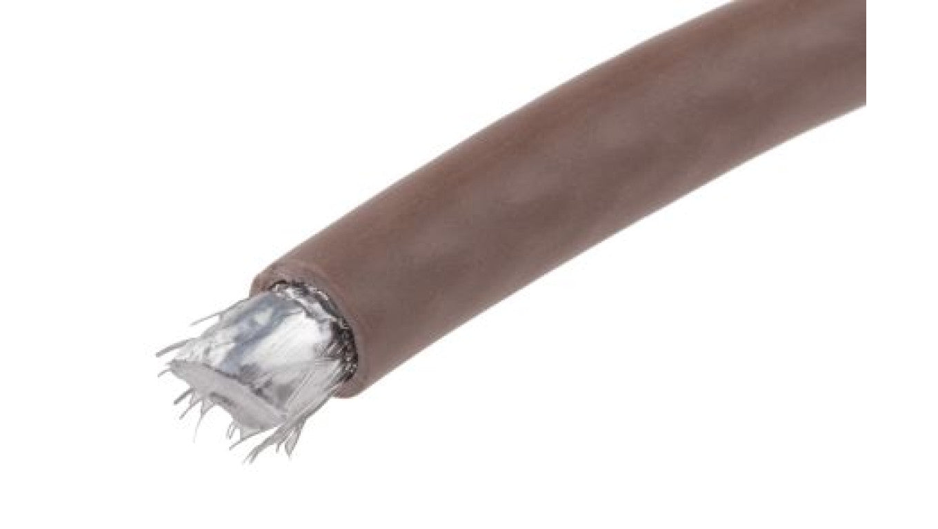 Kabel koncentryczny, 100m, RG6, Polichlorek winylu PVC, Brązowy Bez zakończenia Bez zakończenia 100m, RS PRO Bez