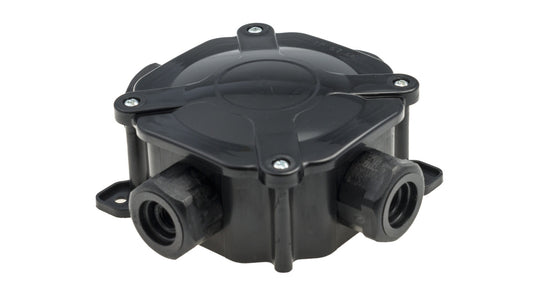 Puszka n/t hermetyczna PH PG16 75x75x33 5x4mm2 IP67 czarna A.0035C
