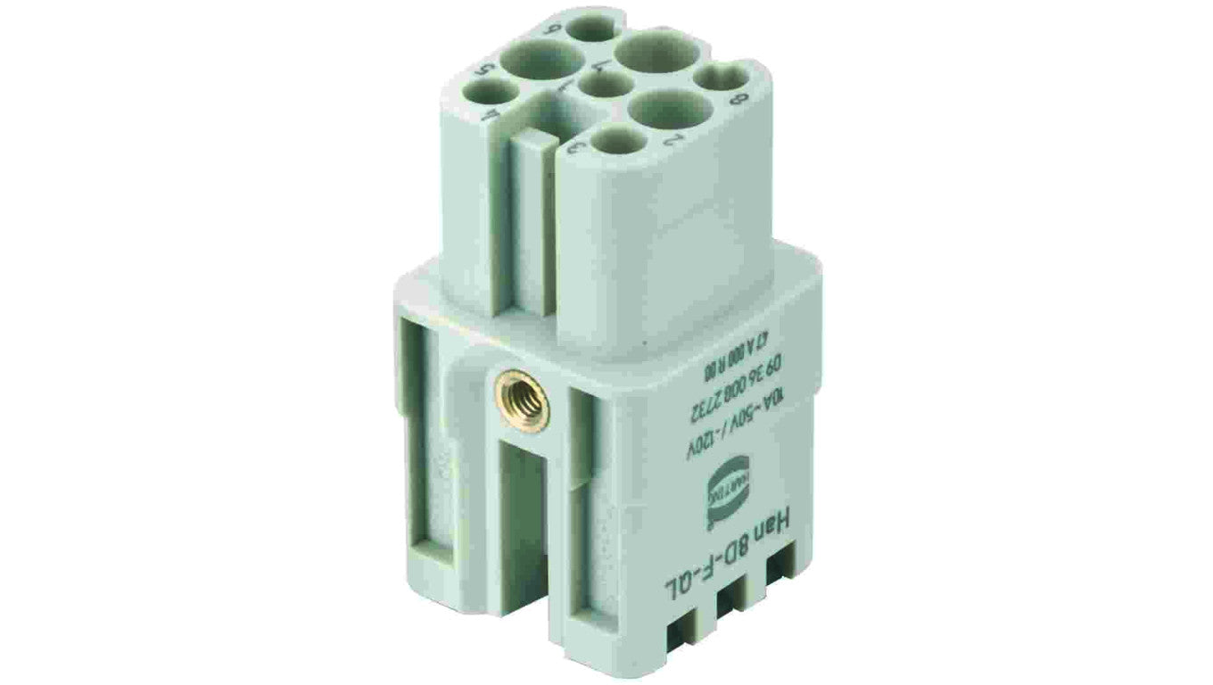 Złącze HAN prostokątne żeńskie 8-PIN 10A 50V 9360083101