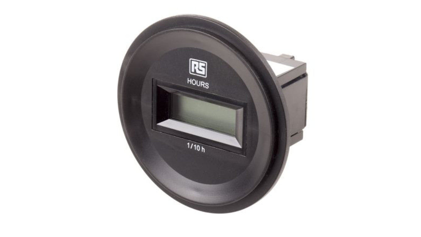 Licznik godzin LCD 6-cyfrowy 85 → 265 V AC RS PRO