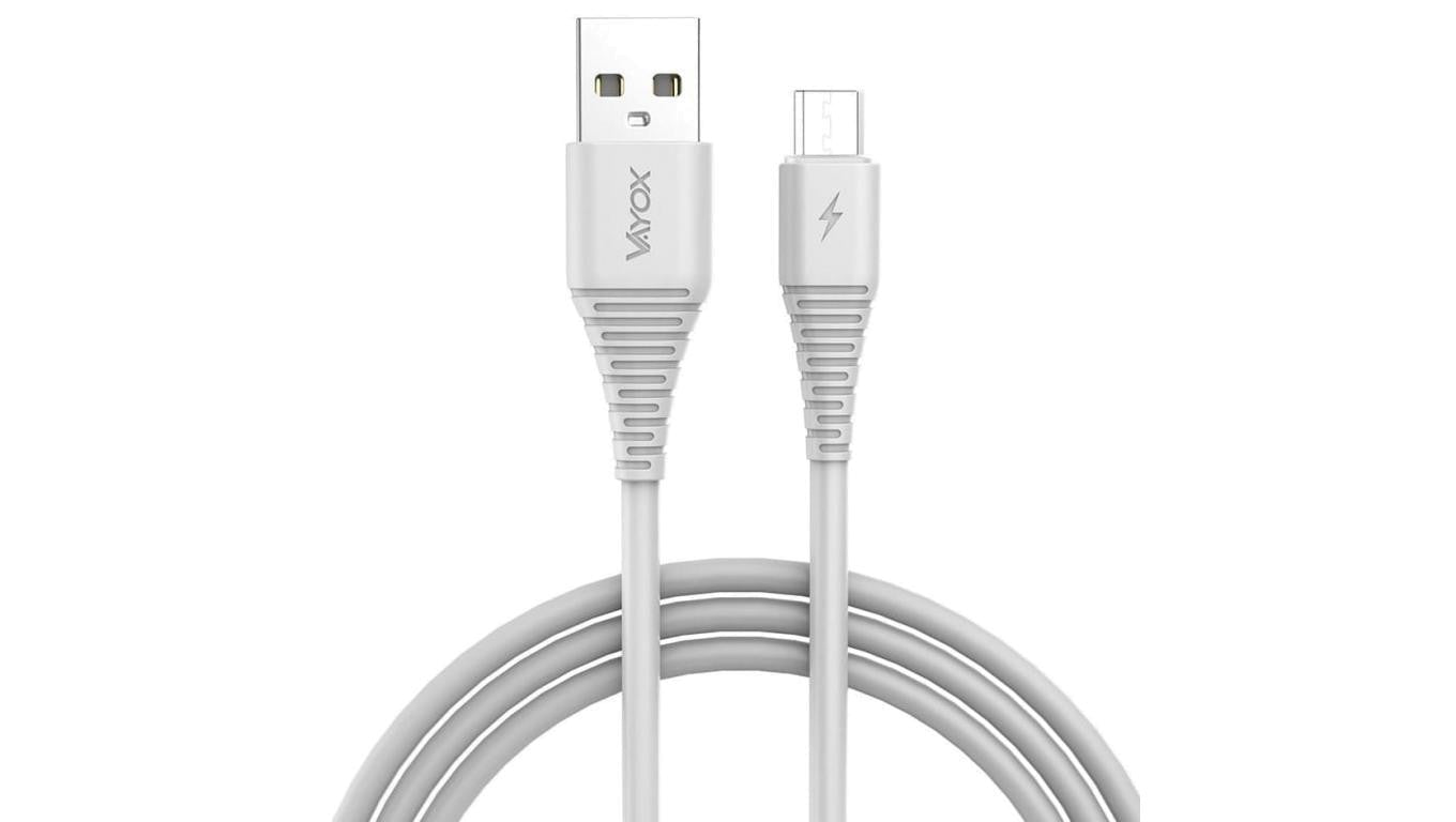 Kabel USB - micro USB 2m biały VA0290 Vayox