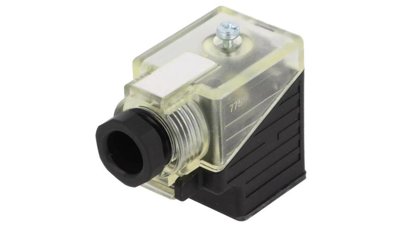 Złącze zaworowe, wtyk format A, 18mm żeńskie -PIN 3 kątowe 90 7000-29521-0000000