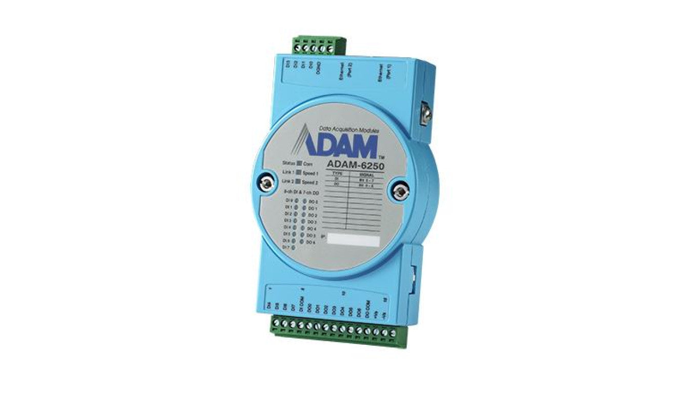 15-kanałowy izolowany moduł cyfrowych We/Wy Modbus TCP ADAM-6250-B