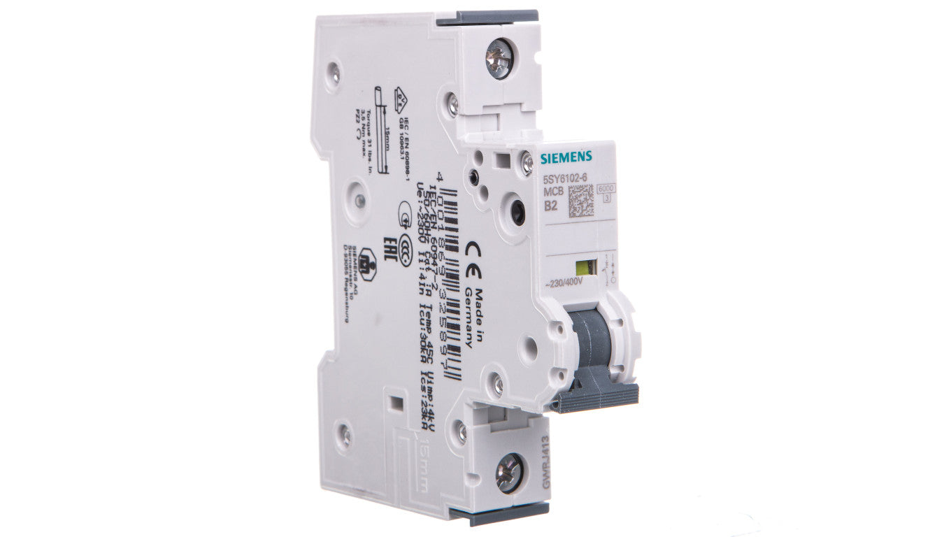 Wyłącznik nadprądowy 1P B 2A 6kA AC SENTRON 5SY6102-6