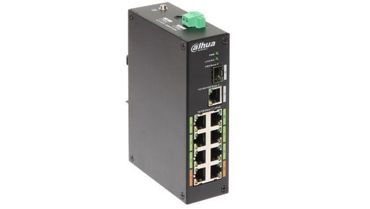 Switch przemysłowy PoE 8-portowy 100Mbos + SFP LR2110-8ET-120-V2
