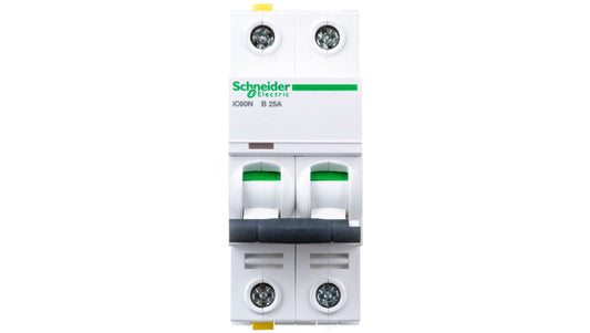 Wyłącznik nadprądowy 2P B 25A 6kA AC iC60N-B25-2 Acti9 A9F03225