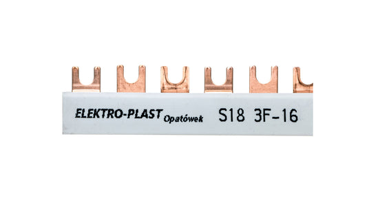 Szyna łączeniowa 3P 80A 16mm2 widełkowa (18mod.) 3F S18 3F-10 45.318