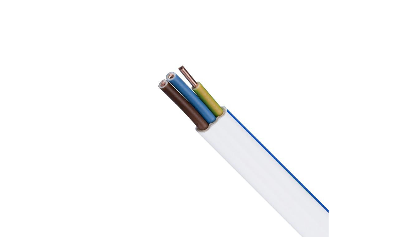 Przewód prądowy YDYp 450/750V 3x1,5 płaski drut NKT instal PLUS krążek /100m/