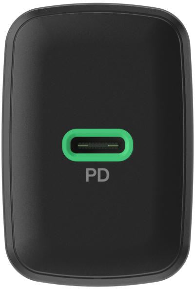 ŁADOWARKA SIECIOWA Greencell PowerSource Solo30 30W 1xUSB-C PD 3.0 QC 4.0+ czarna