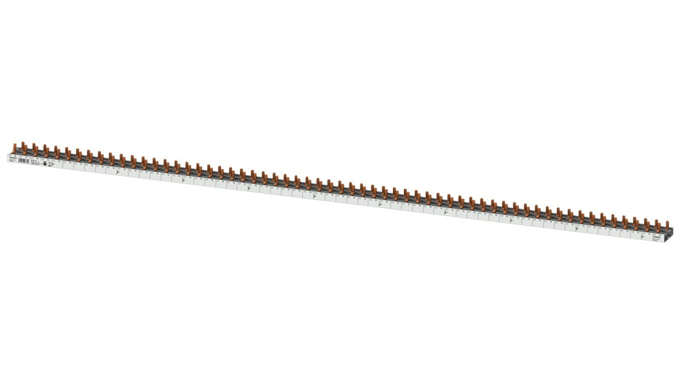 Szyna łączeniowa 1P+N 10mm2 sztyftowa 60 modułowa dla 60 Wyłączników 1P+N wąskich (5SV1 5SV6 5SL60) do cięcia (bez zaślepek w ko