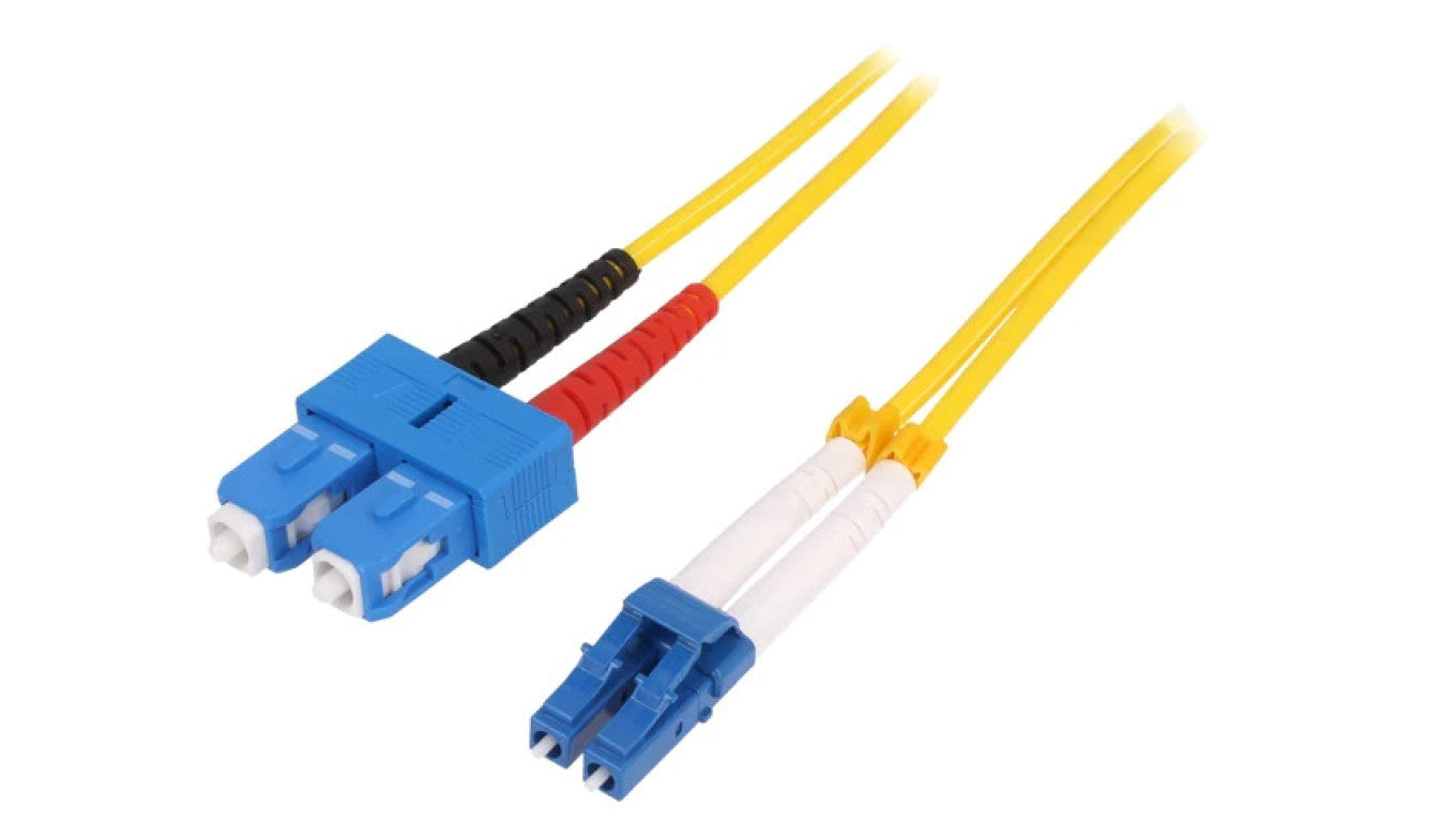 Patch cord światłowodowy OS2 LC/UPC,SC/UPC 2m LSZH żółty FP0LS02