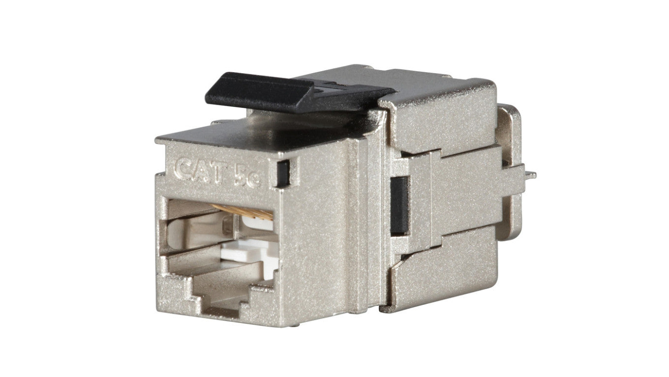 Moduł Keystone CAT5E STP RJ45 czarny do szczypiec SXKJ-NA-BU SXKJ-5E-STP-BK-NA