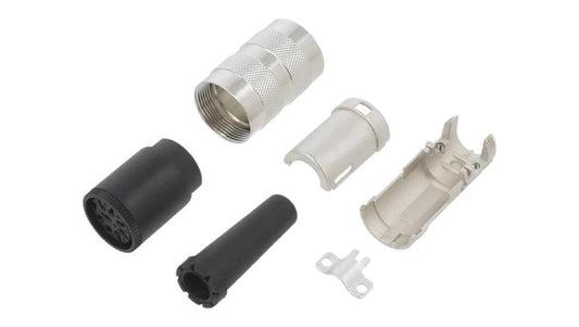 Złącze M16 wtyk żeński lutowanie na przewód 8-PIN 5A 100V T3505001U