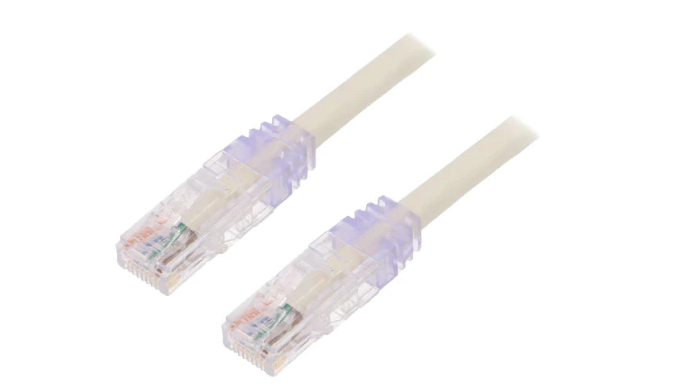 Patch cord TX6A™ 10Gig,U/UTP 6a drut Cu PVC biały 5m 24AWG UTP6AX5M