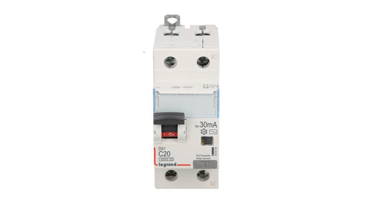 Wyłącznik różnicowo-nadprądowy 2P 20A C 0,03A typ AC P312 DX3 411014
