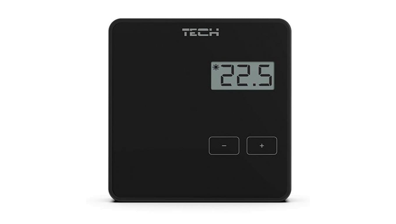 TECH ST-294 V2 - Regulator pokojowy bezprzewodowy dwustanowy czarny