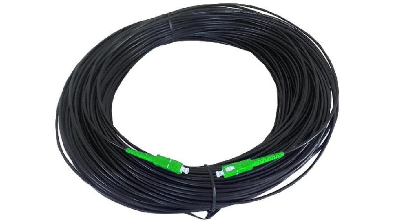 Patchcord światłowodowy FO SM 1J SC/APC-SC/APC simplex 9/125 G.657.A2 zewnętrzny DROP 90m