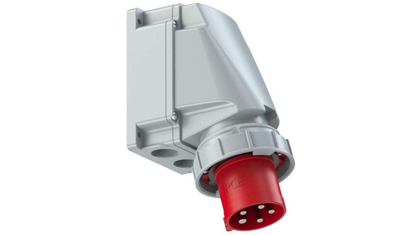 Wtyczka siłowa 5p 63A 400V stała odbiornikowa IP67 POWER TWIST PCE do obudowy
