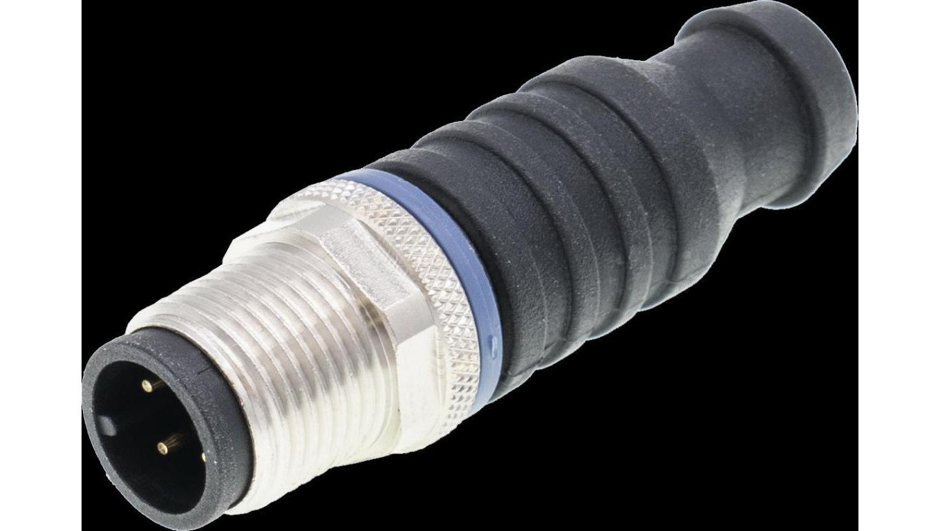 Złącze kablowe, -PIN 1/4 zmostkowany, prosty, złącze symulacyjne, Kontakty złożone, M12 Męskie 4-PIN VK000035