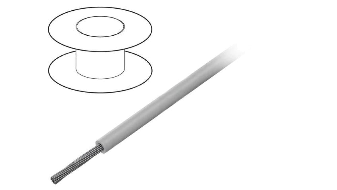 Przewód na rolce 30,5m linka Cu 20AWG PVC ciemnoszary 300V 7132 SL005