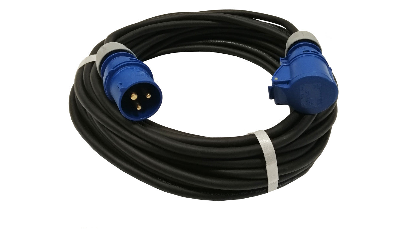 Przedłużacz kempingowy elCORD CEE 16A-3 230V IP44 10m H07RN-F 3G2,5 (gumowy OPD) z wt. i gn. CEE 16A-3P 30J26100