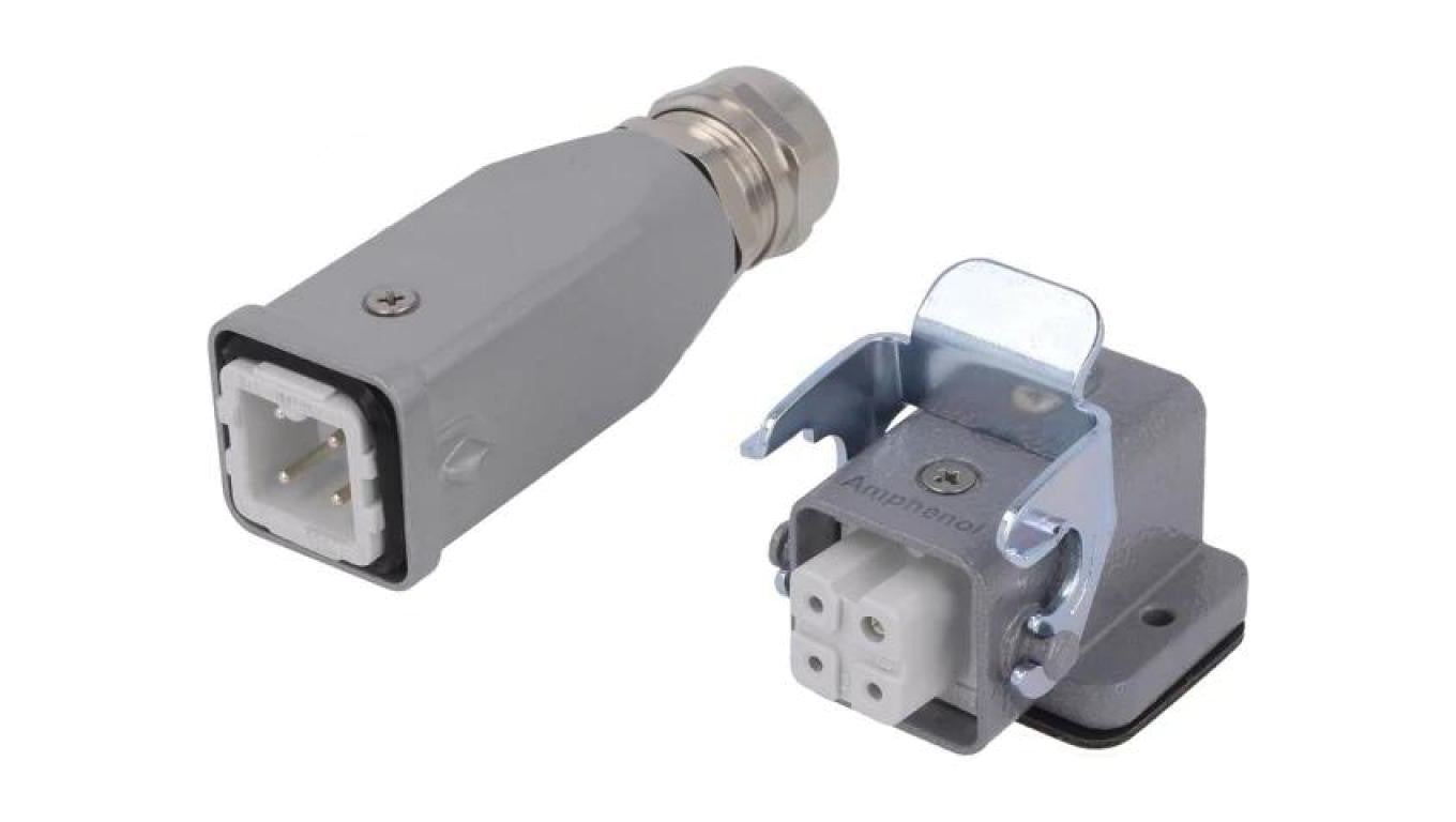 Złącze HDC męski + żeński C146 4-PIN 3+PE rozmiar A3 M20 C146 10E003 925 4