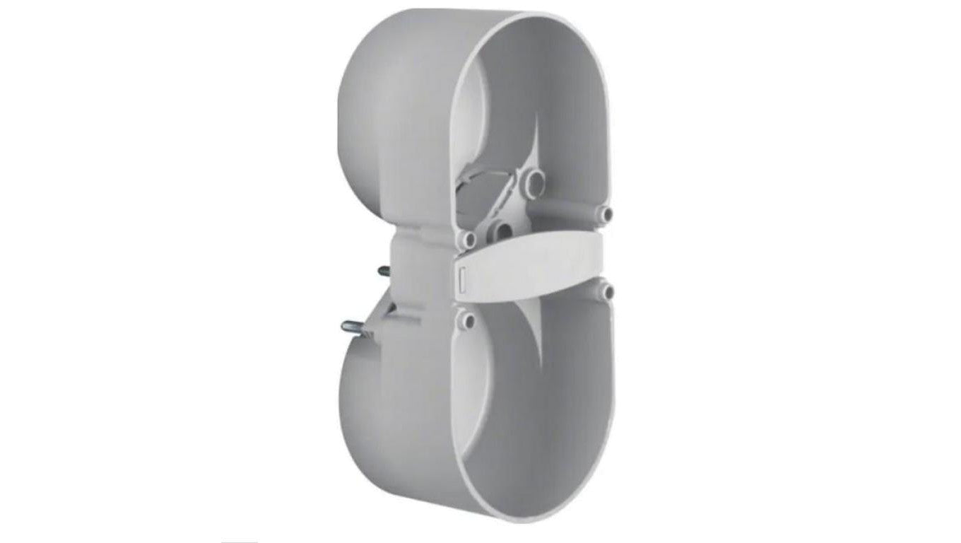 Integro Flow Puszka podtynkowa podwójna szara 109x49x37mm 9191501
