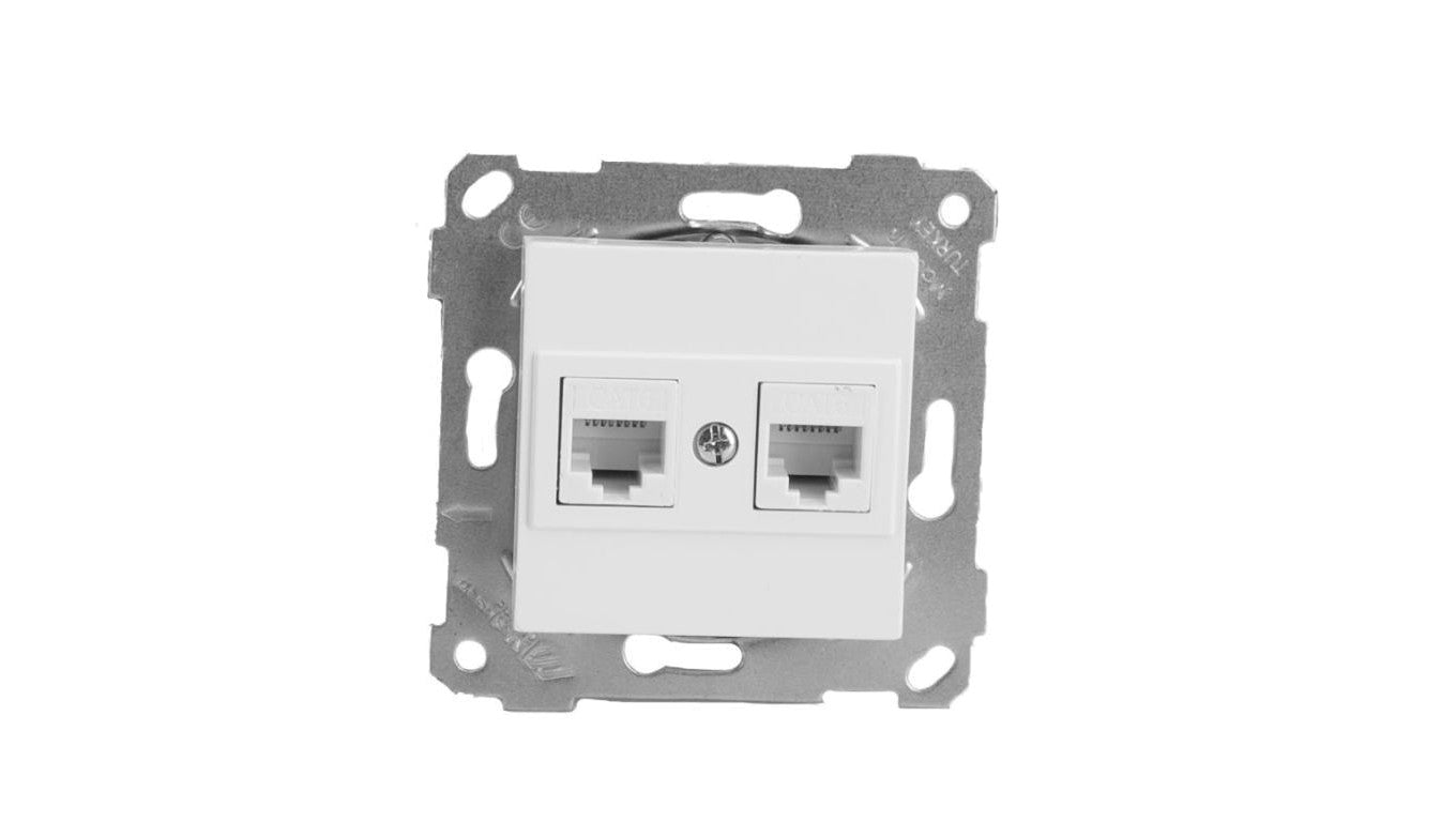 Gniazdo podwójne internetowe RJ-45 podtynkowe bez ramki RITA 4/M/22001410101