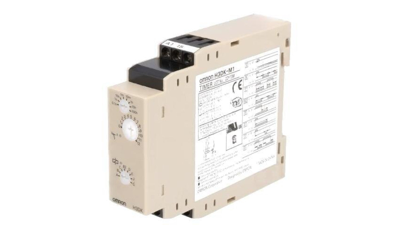 Przekaźnik czasowy 0,1s÷1200h SPDT 250VAC/5A Uzas: 24÷240VAC H3DK-M1 24-240AC/DC