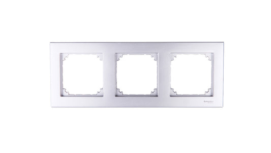 Merten M-Plan Ramka potrójna aluminium MTN486360