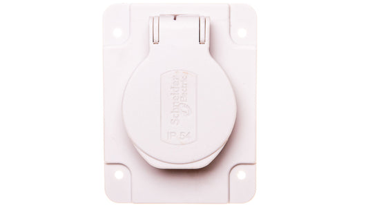 Gniazdo PK, szare, 2p+PE, 10/16A, 250 V, francuskie, IP54, podtynkowe PKN61G