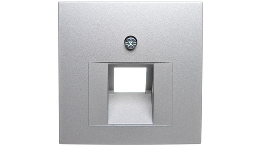Berker B1/B5/B7 GLAS Plakietka do gniazda teleinformatycznego pojedynczego UAE aluminium 14071404