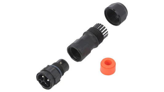 Złącze okrągłe wtyk na przewód 3-PIN męski ze stykami X-Lok CC-03BMMB-QL8SPP