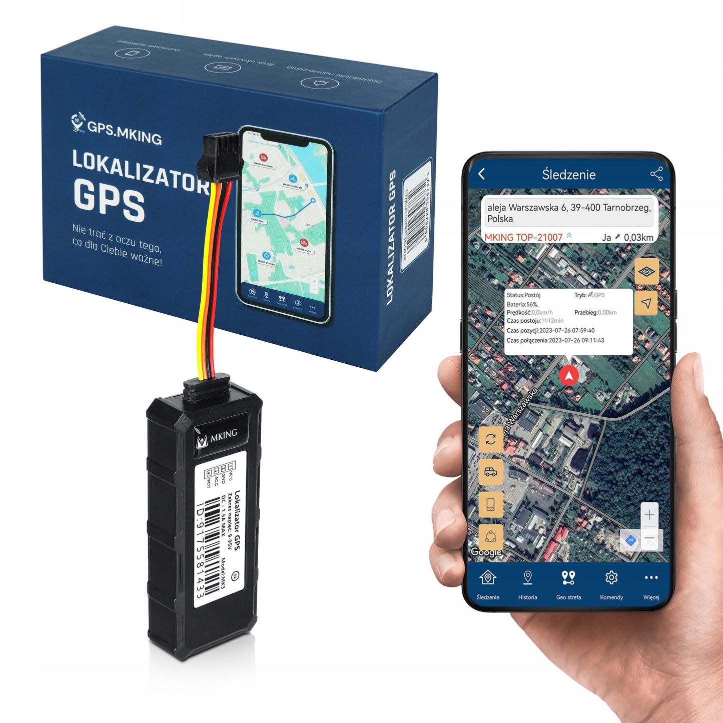 Lokalizator GPS Mking MK3