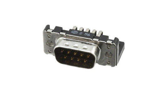 D-Sub PIN: 9 gniazdo męskie kątowe 90 THT UNC 4-40 09651626812