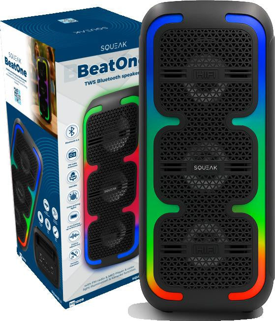 Power Audio SQUEAK BeatOne 30W SQ1009 Radio FM Czarny